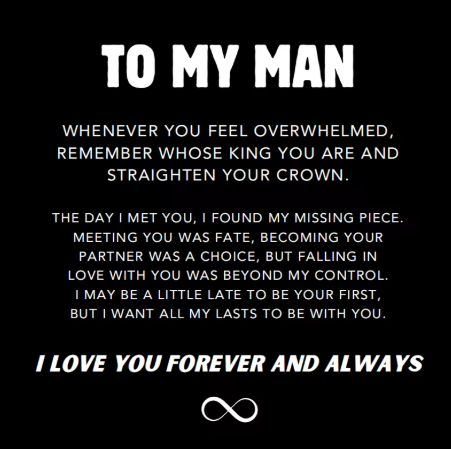 "To My Man" Personalized Eternal Love Bracelet
