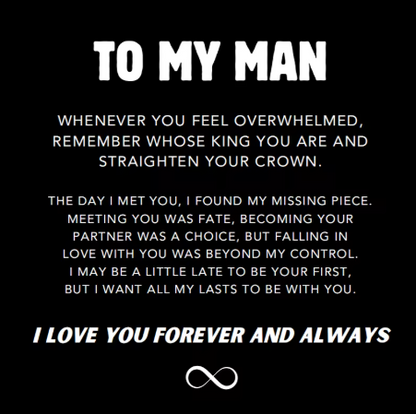 "To My Man" Personalized Eternal Love Bracelet