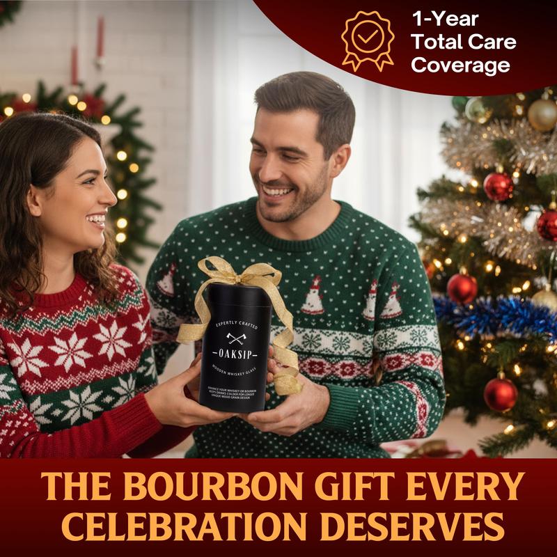 The "OakSip" - Wooden Whiskey Tumbler Cup